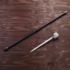 Сувенирная трость с клинком 30 см, набалдашник: череп - Фото 3