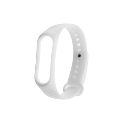 Ремешок для фитнес-браслета Mi Band 3/4 LuazON, ребристый, белый