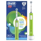 Электрическая зубная щётка Oral-B Pro D16.513.1 Junior, вращательная, 8800 об/мин, зелёная - Фото 5