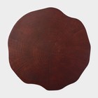 Салфетка сервировочная на стол «Спил», 38×39 см, цвет коричневый - фото 318292596