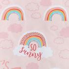 Штора портьерная «Этель» Pink Rainbow, 145×260 см, рогожка - Фото 3