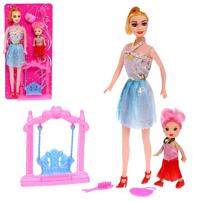 Кукла-модель «Оля» с малышкой, с аксессуарами