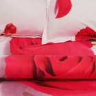 Постельное бельё "Этель престиж" 1,5 сп., Алые розы на белом 150*210 см, 150*210 см, 50*70 + 5 - Фото 2