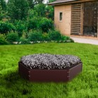 Клумба оцинкованная, d=60 см, высота бортика 15 см, коричневая, Greengo - Фото 7