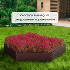 Клумба оцинкованная, d=80 см, высота бортика 15 см, коричневая, Greengo - Фото 7