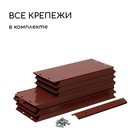 Клумба оцинкованная, 2 яруса, d=60-100 см, высота бортика 30 см, коричневая, Greengo - Фото 6