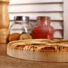 Доска разделочная из массива кедра «Волк», d=18 см - Фото 2