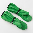 Рукавицы детские, непромокаемые утепленные, цвет зелёный принт, размер 13 - Фото 2