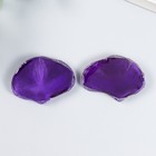 Молд пластик "Лепесток "Анютины глазки" (набор 2 детали) 4х3 см  МИКС - фото 24724211