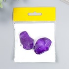 Молд пластик "Лепесток "Анютины глазки" (набор 2 детали) 4х3 см  МИКС - фото 24724212