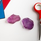 Молд пластик "Лепесток "Анютины глазки" (набор 2 детали) 4х3 см  МИКС - фото 24724215