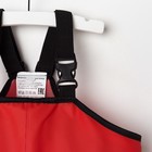 Полукомбинезон детский, непромокаемый, цвет красный, рост 110 см - Фото 2