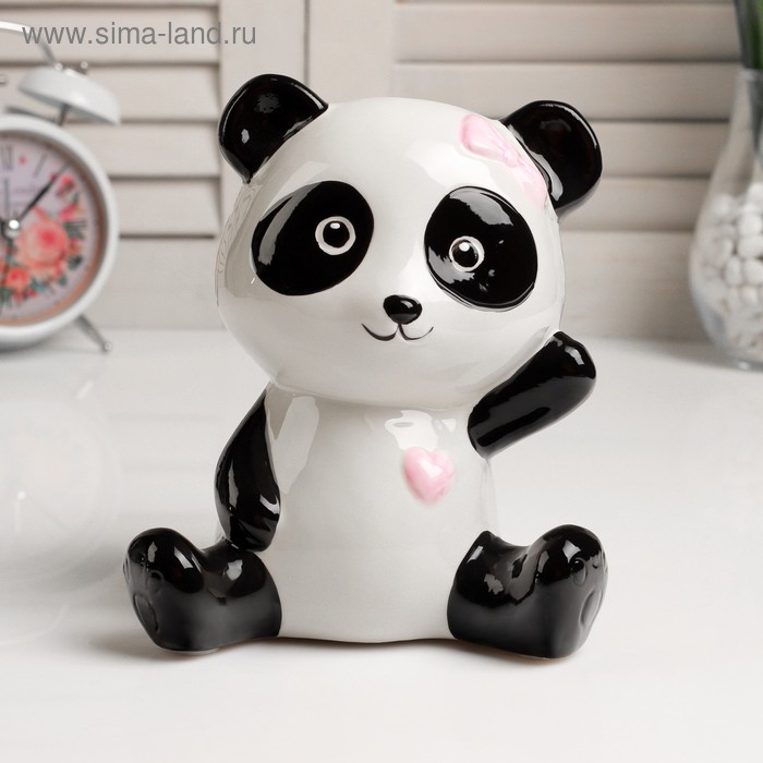 Копилка керамика "Модная панда" МИКС 16х14,5х9,5 см - Фото 1