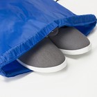 Мешок для обуви на шнурке, TEXTURA, цвет синий - Фото 4
