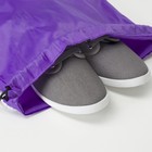 Мешок для обуви на шнурке, цвет фиолетовый - Фото 4