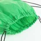 Мешок для обуви на шнурке, однотонный, размер 35×0.5×43 см, зелёный - Фото 3