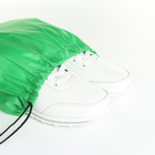 Мешок для обуви на шнурке, цвет зелёный - Фото 4