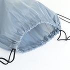 Мешок для обуви на шнурке, однотонный, размер 35×0.5×43 см, серый - Фото 3