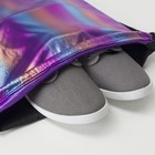 Мешок для обуви, отдел на шнурке, цвет фиолетовый - Фото 4
