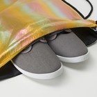 Мешок для обуви, отдел на шнурке, цвет оранжевый - Фото 4