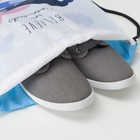 Мешок для обуви, отдел на шнурке, цвет белый - Фото 4