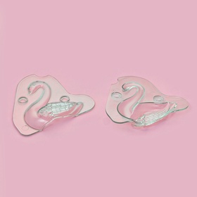 Молд для заливки шоколада «Лебедь», пластик, 13×4.7×14.5 см, прозрачный