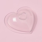 Набор молдов Доляна «Сердца», 3 шт., 11.2×10.5×9.5 / 9×7.7×6.5 / 7×5.5×4.5 см, пластик, прозрачный - Фото 3