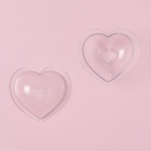 Набор молдов Доляна «Сердца», 3 шт., 11.2×10.5×9.5 / 9×7.7×6.5 / 7×5.5×4.5 см, пластик, прозрачный - Фото 2