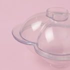 Набор молдов Доляна «Сердца», 3 шт., 11.2×10.5×9.5 / 9×7.7×6.5 / 7×5.5×4.5 см, пластик, прозрачный - Фото 5