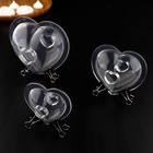 Набор молдов Доляна «Сердца», 3 шт., 11.2×10.5×9.5 / 9×7.7×6.5 / 7×5.5×4.5 см, пластик, прозрачный - Фото 7