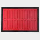 Силиконовый коврик армированный «Эклер», 60×40 см, цвет красный - фото 4299510