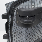 Чемодан малый 20", отдел на молнии, с расширением, наружный карман, 2 колеса, цвет серый - Фото 5