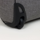 Чемодан малый 20", отдел на молнии, наружный карман, 2 колеса, цвет серый - Фото 6