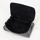 Чемодан малый 20", отдел на молнии, наружный карман, 2 колеса, цвет серый - Фото 7