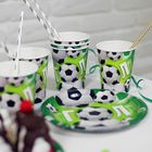 Одноразовая посуда «С днём рождения», 6 тарелок, 6 стаканов, 6 колпаков,1 гирлянда - фото 42720244