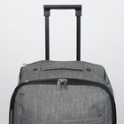 Чемодан малый 20", отдел на молнии, наружный карман, с расширением, 2 колеса, цвет серый - Фото 6