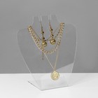 Подставка под колье 18×8×21 см, оргстекло 3 мм, прозрачная, В ЗАЩИТНОЙ ПЛЁНКЕ - Фото 3