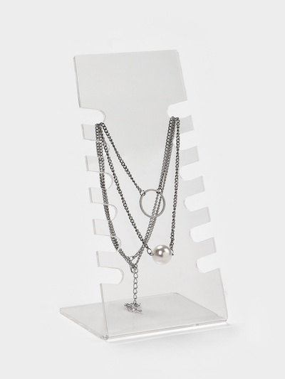 Подставка под колье 11×8×22 см, оргстекло 3 мм