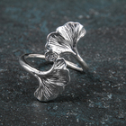 Кольцо для салфетки «Лотос», 4×5 см, цвет серебряный - фото 7756237