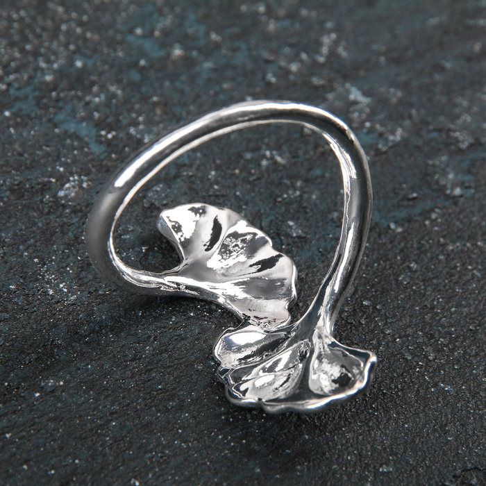 Кольцо для салфетки «Лотос», 4×5 см, цвет серебряный - фото 1890908811