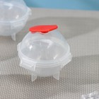 Набор форм для льда «Шар большой», 4 шт, d=6,5 см, цвет МИКС - фото 24420728