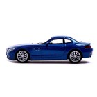 Машина металлическая BMW Z4, 1:43, цвет синий - Фото 2