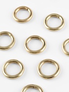 Кольца для сумок, d=12 мм, толщина - 3 мм, 10 шт., цвет золотой - Фото 1