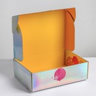 Коробка подарочная складная, упаковка, «Happy Birthday», 30,5 х 22 х 9,5 см - фото 6276176