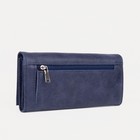 Кошелёк женский на кнопке, цвет синий - Фото 2