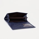 Кошелёк женский на кнопке, цвет синий - Фото 3