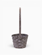 Корзина плетёная, бамбук, d=13xH9.5/28 см, серый - Фото 3