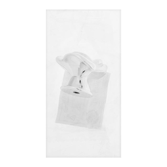 Ручка-кнопка CAPPIO Rose 01, белая с серебряным - фото 18530875 Ручка-кнопка CAPPIO Rose 01, белая с серебряным - фото 18530875