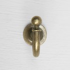 Крючок мебельный ТУНДРА КМ1012AB , однорожковый, цвет бронза - Фото 3