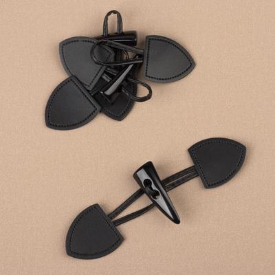 Застёжка-клевант 16×3.6 см, 3 шт., чёрная